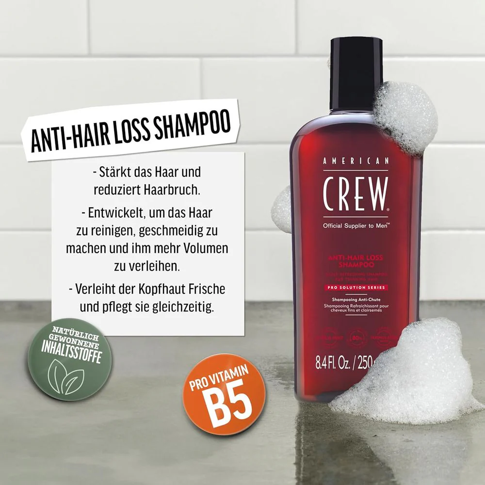 American Crew Anti-Hairloss Shampoo 250ml - Image 5