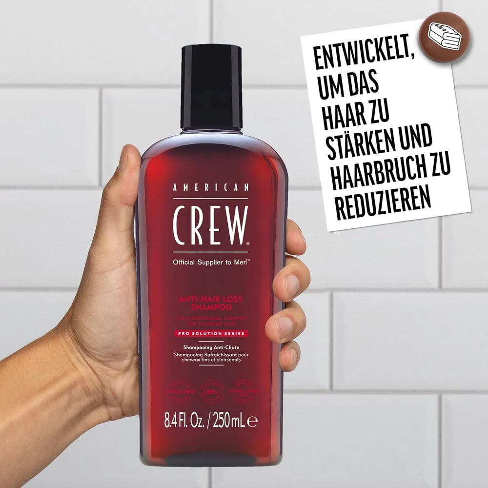 American Crew Anti-Hairloss Shampoo 250ml - Image 6