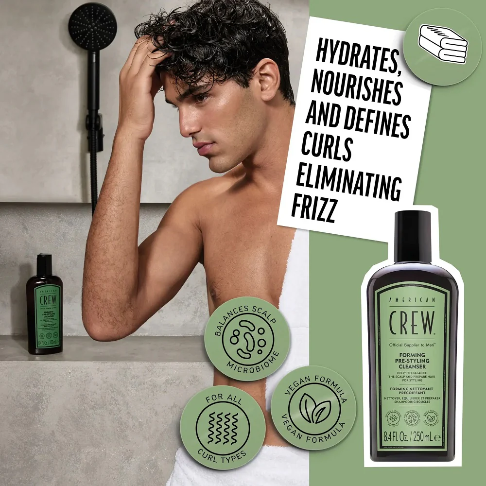 American Crew Forming Pre-Styling Shampoo 250ml - Image 2