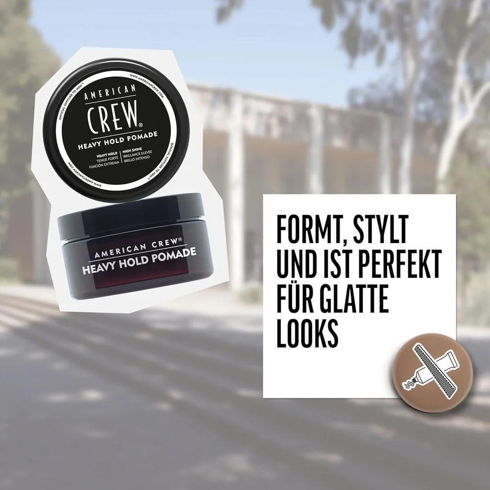 American Crew Heavy Hold Pomade 85g - Image 4