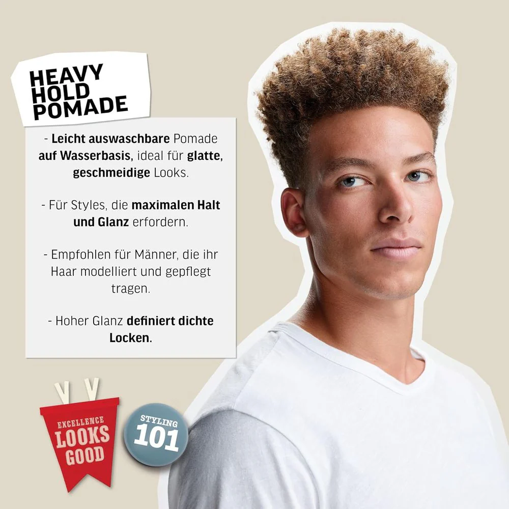 American Crew Heavy Hold Pomade 85g - Image 5