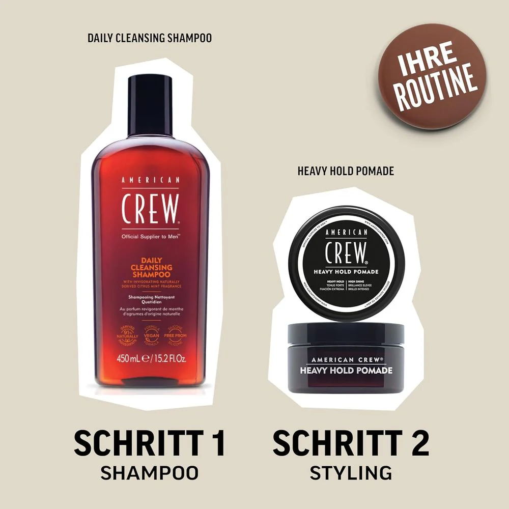 American Crew Heavy Hold Pomade 85g - Image 6