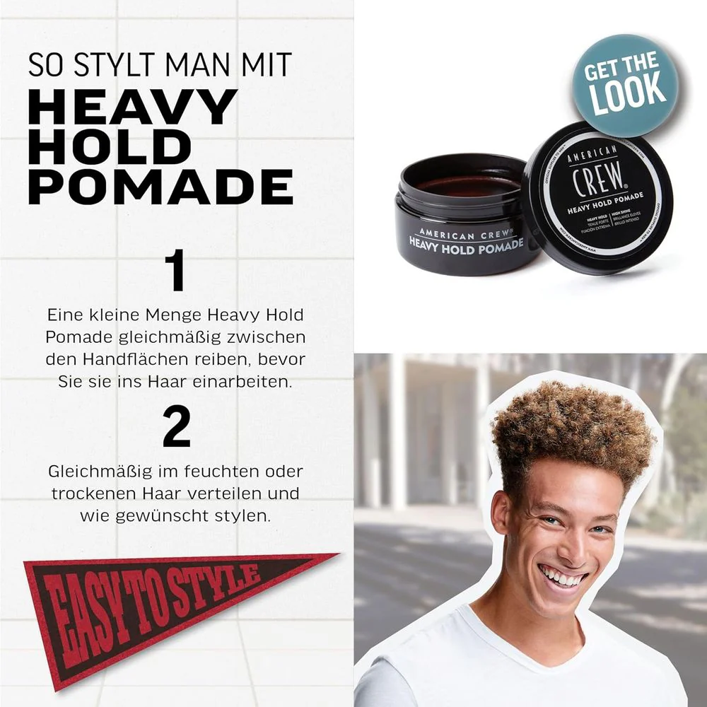 American Crew Heavy Hold Pomade 85g - Image 8