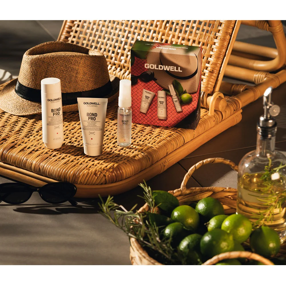Goldwell Dualsenses Bond Pro Sommer Set - Shampoo 100 ml + Treatment 50 ml + Repair- & Structure Spray 30 ml - Image 5