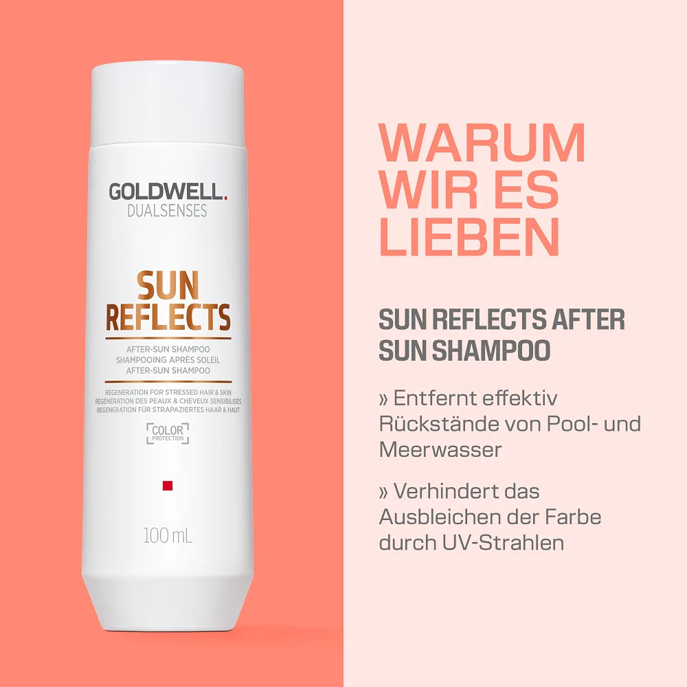 Goldwell Dualsenses Sun Reflects Sommer Set - Shampoo 100 ml + Treatment 50 ml + UV Protect Spray 30 ml - Image 3