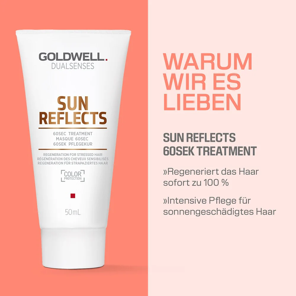 Goldwell Dualsenses Sun Reflects Sommer Set - Shampoo 100 ml + Treatment 50 ml + UV Protect Spray 30 ml - Image 4