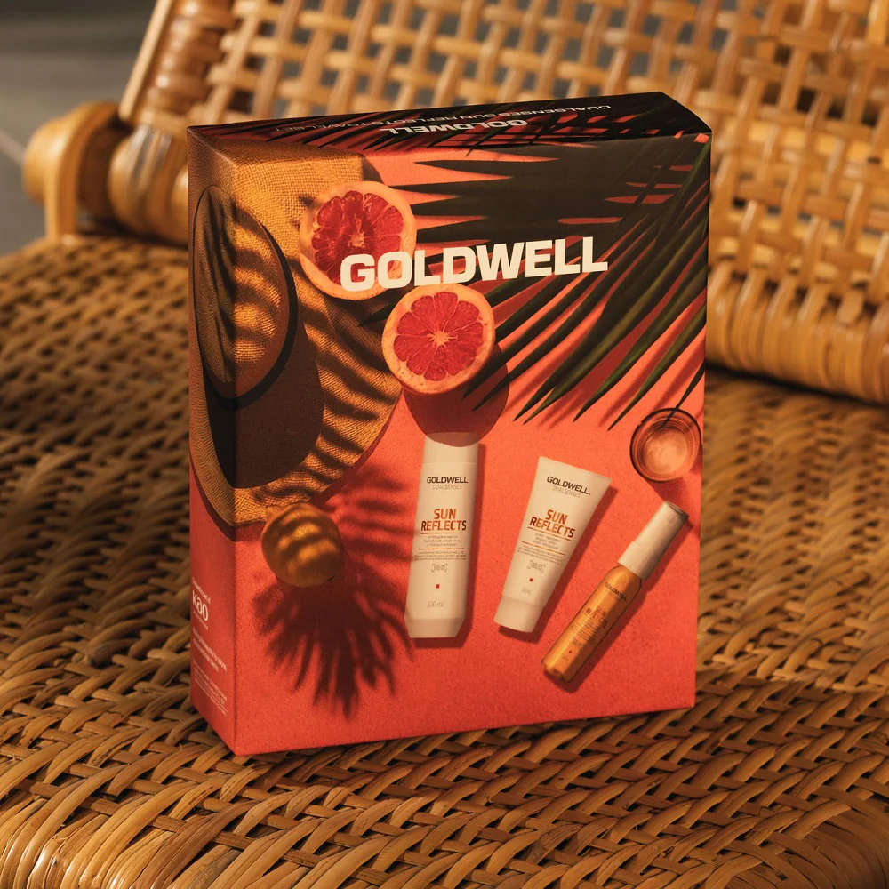 Goldwell Dualsenses Sun Reflects Sommer Set - Shampoo 100 ml + Treatment 50 ml + UV Protect Spray 30 ml - Image 6