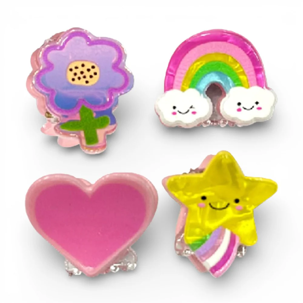 Invisibobble CLIPSTAR KIDS Happy World – 4 Stück - Image 2