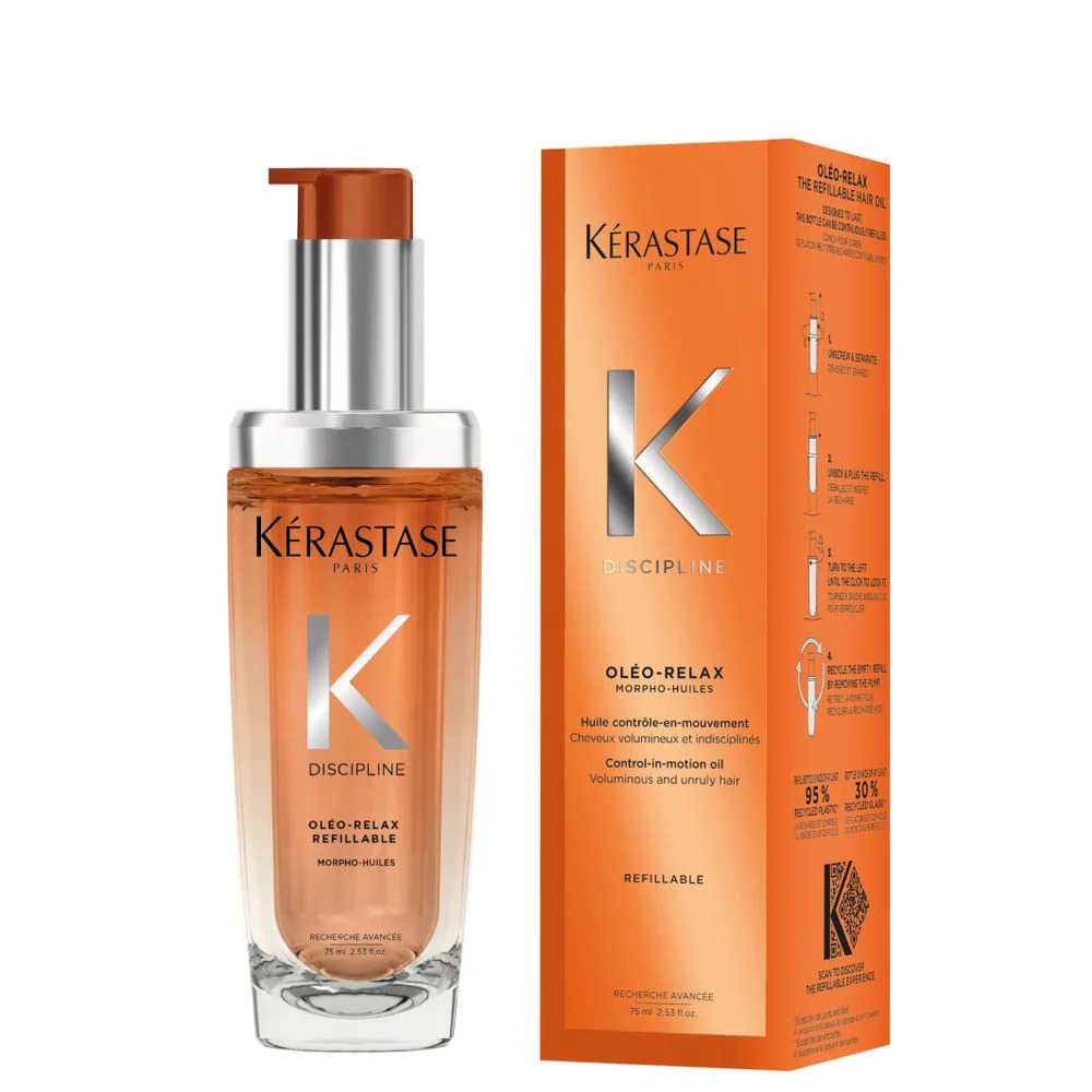 Kérastase Discipline Olea-Relax Full Pack 75ml - Refillable - Image 7