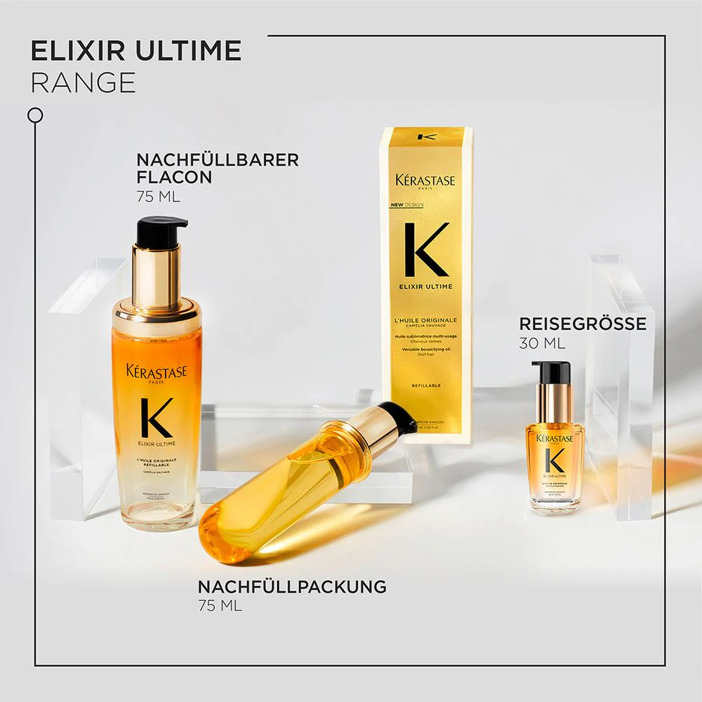 Kérastase Elixir Ultime L`Huile Original Refillable Full Pack 75 ml - Image 5