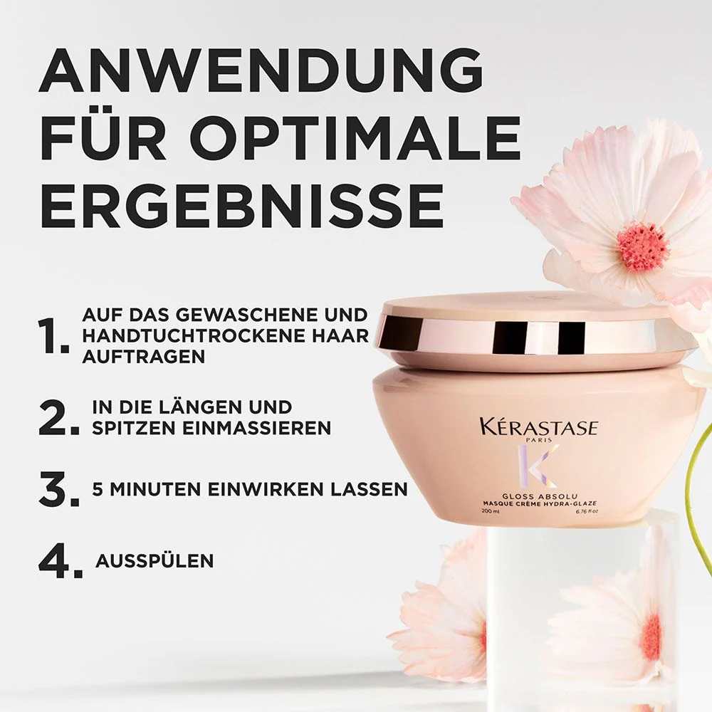 Kérastase Gloss Absolu Masque Crème Hydra Glaze 200 ml - Image 4