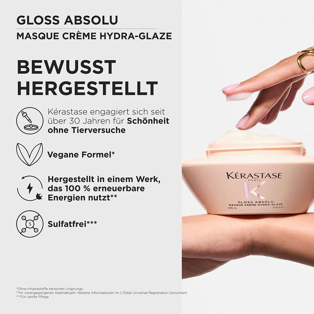 Kérastase Gloss Absolu Masque Crème Hydra Glaze 200 ml - Image 6
