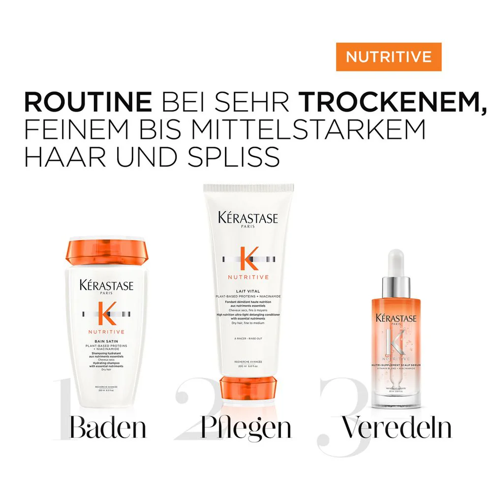 Kérastase Nutritive Set - Bain Satin Riche 250 ml + Masquintense Riche 200 ml + 8H Magic Night Serum 90 ml - Image 3