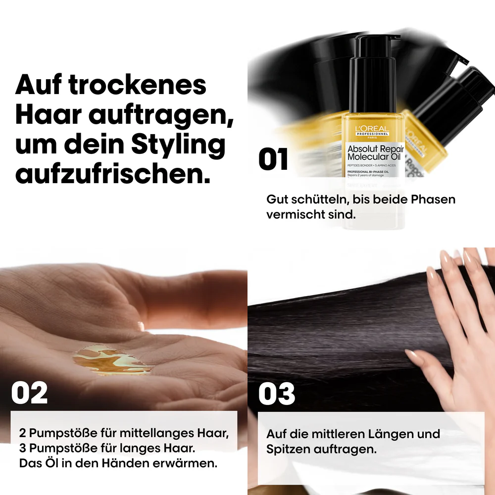 L’Oréal Professionnel Série Expert Absolut Repair Molecular Bi-Phase Oil 30 ml - Image 6