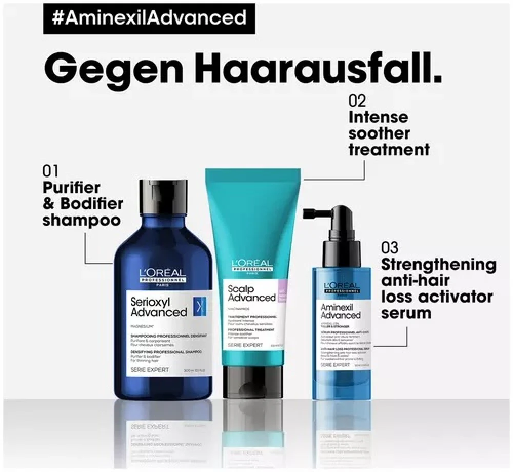 L'Oréal Professionnel Paris Série Expert Aminexil Advanced Anti-Hair Loss Activator Serum 90 ml - Image 2