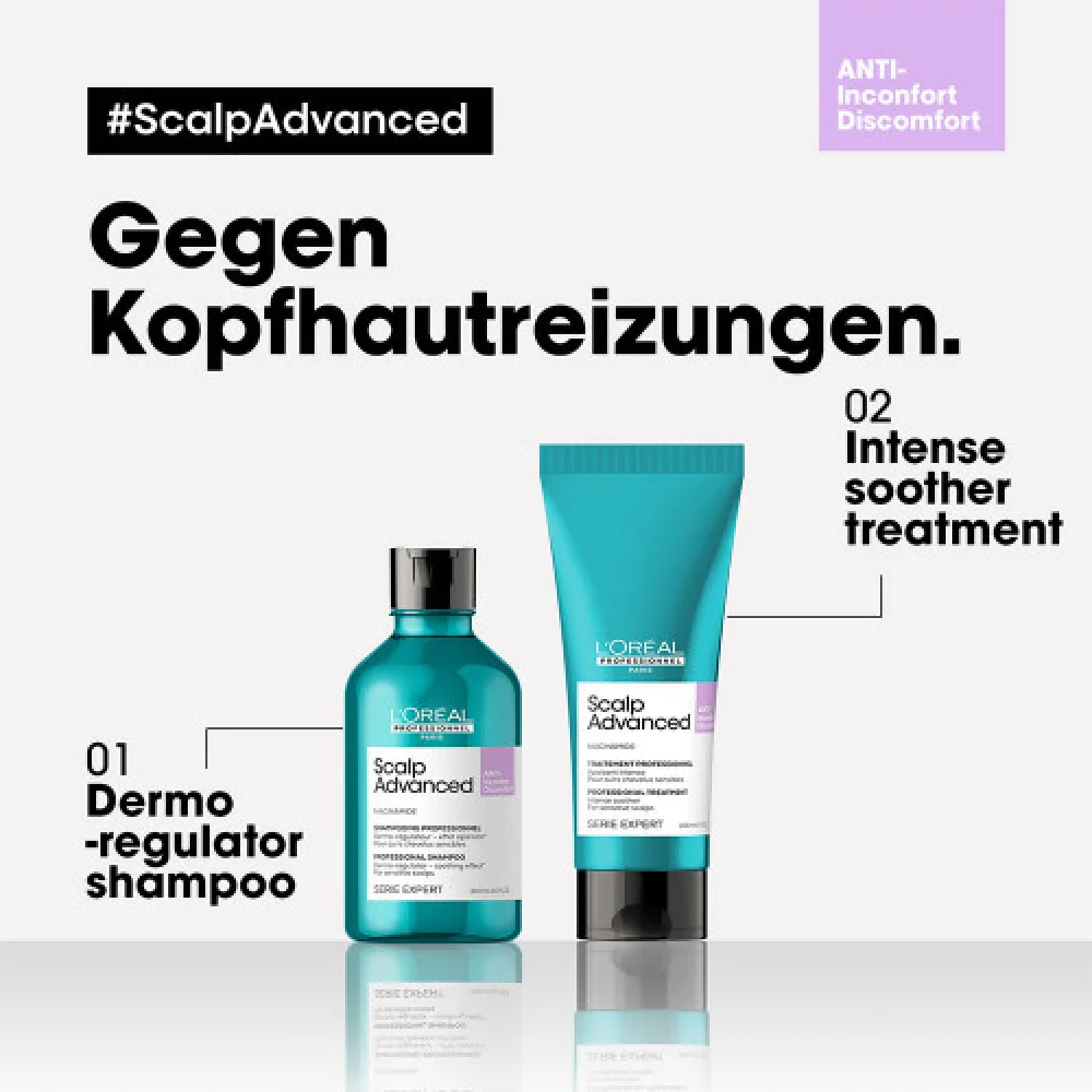 L'Oréal Professionnel Paris Série Expert Scalp Advanced Anti-Discomfort Dermo-Regulator Shampoo 300 ml - Image 3
