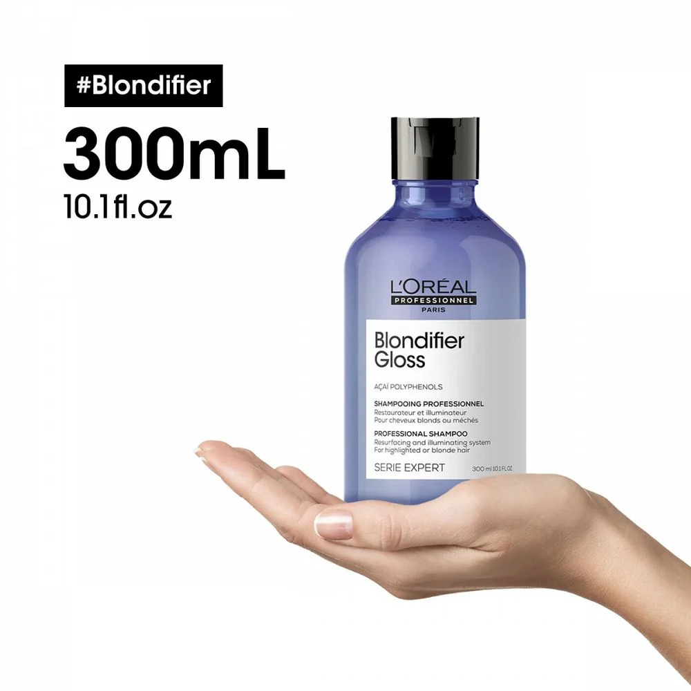 L'Oreal Professionnel Serie Expert Blondifier Gloss Shampoo 300 ml - Image 6