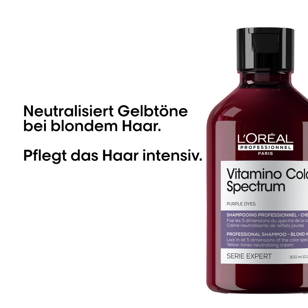 L'Oréal Professionnel Serie Expert Vitamino Color Spectrum Purple Dyes Neutralizing Shampoo 300 ml - Blondes Haar - Image 3