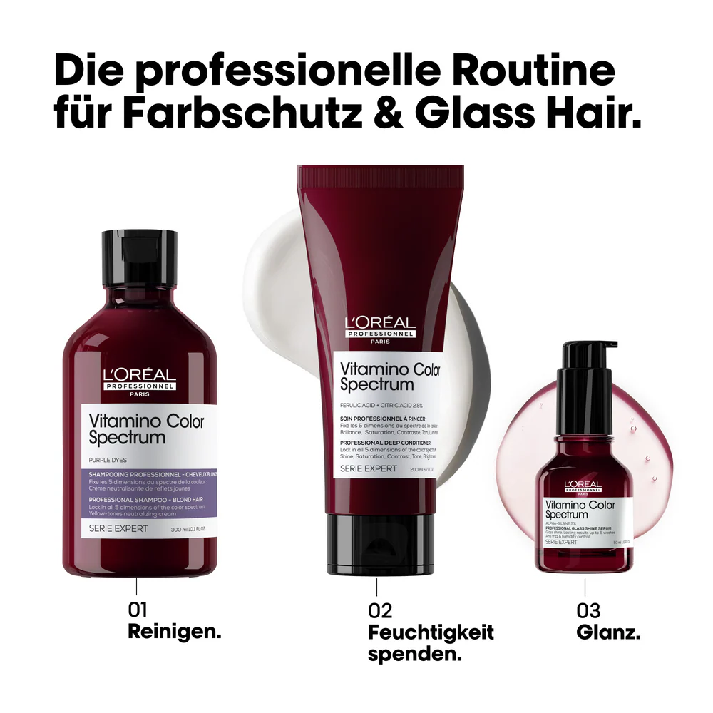 L'Oréal Professionnel Serie Expert Vitamino Color Spectrum Purple Dyes Neutralizing Shampoo 300 ml - Blondes Haar - Image 4
