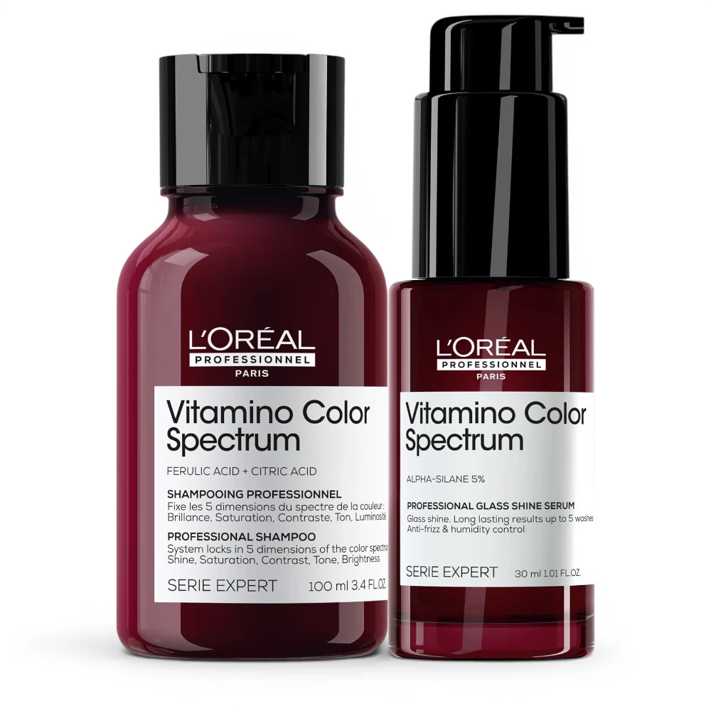 L'Oréal Professionnel Vitamino Color Spectrum Travel Set Shampoo 100 ml + Serum 30 ml - Image 2