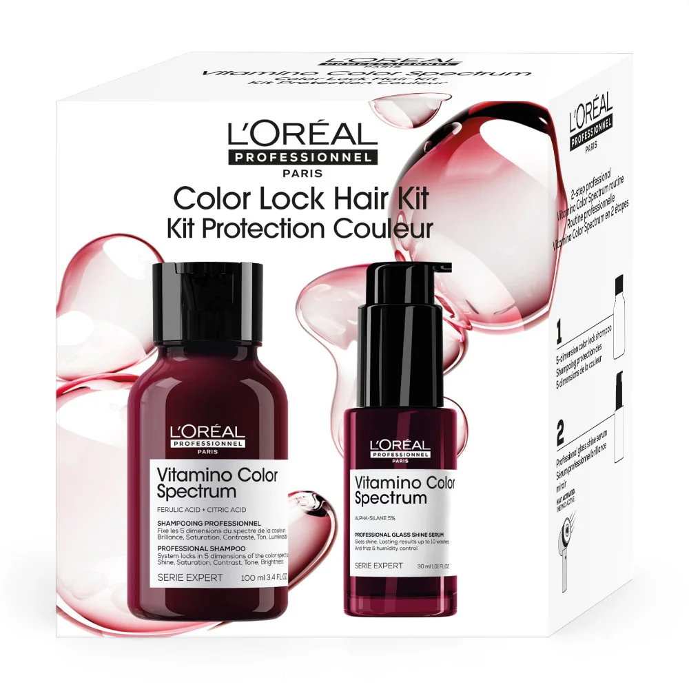 L'Oréal Professionnel Vitamino Color Spectrum Travel Set Shampoo 100 ml + Serum 30 ml - Image 3