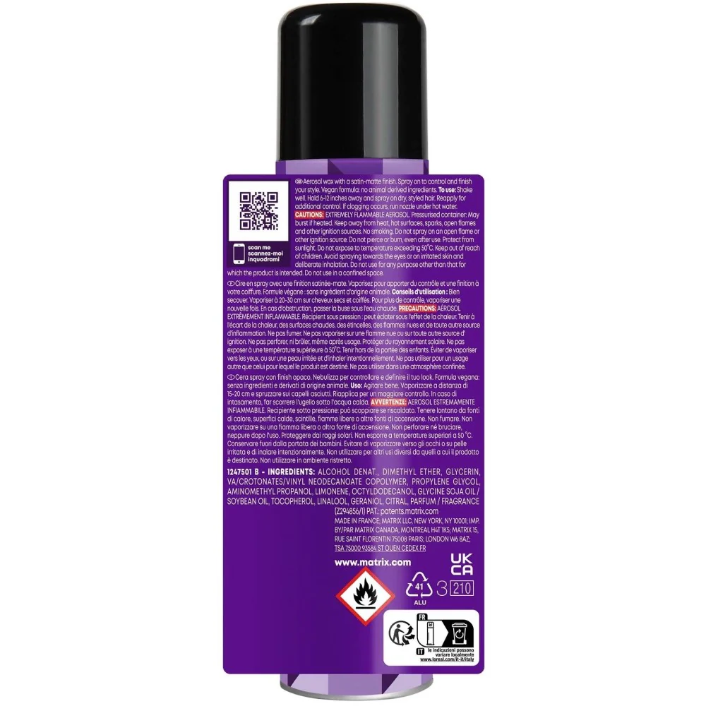 Matrix Styling Builder Wax Spray 250 ml - Image 2