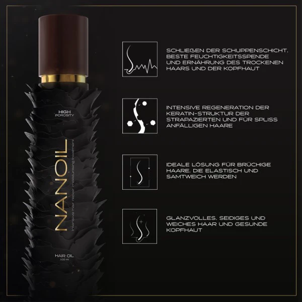 Nanoil High Porosity 100 ml - Hair Oil - Image 3