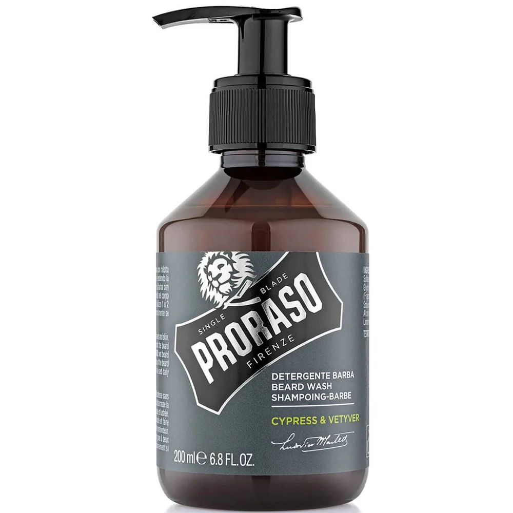 Proraso Cypress & Vetyver Beard Wash Shampoo 200ml