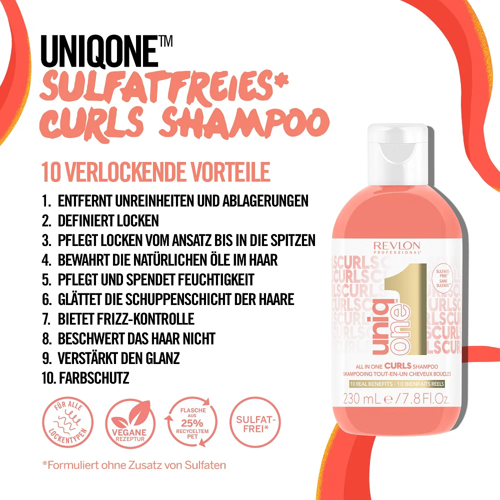 Revlon Uniq One All In One Curls Shampoo 230ml - Image 2