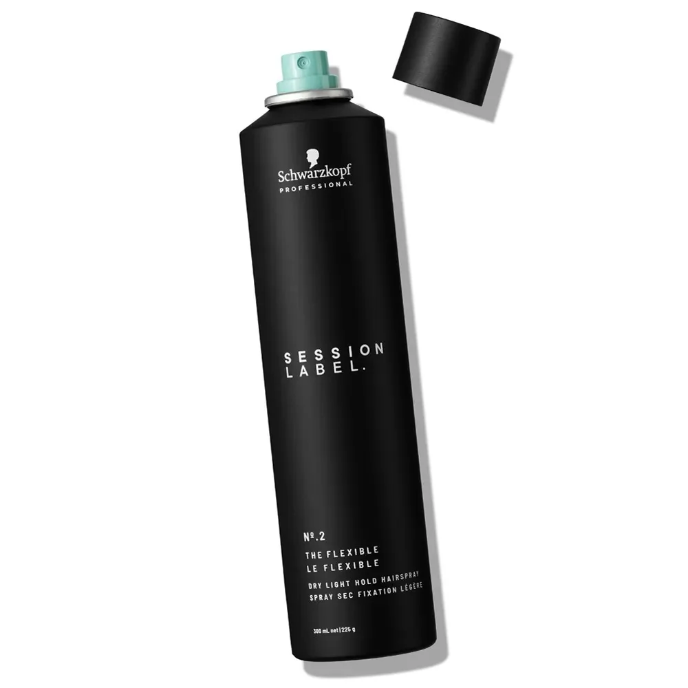 Schwarzkopf Session Label The Flexible Dry Light Hold Hairspray 300 ml - Image 2