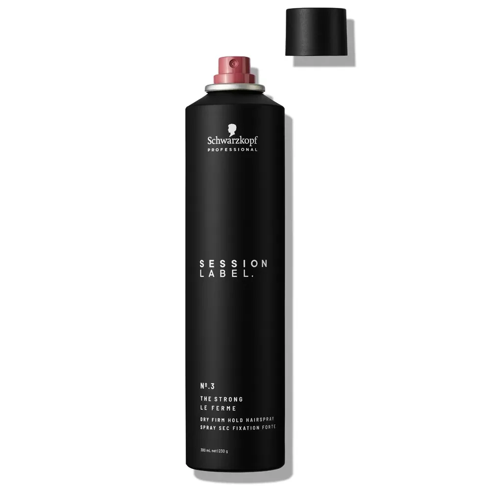 Schwarzkopf Session Label The Strong Dry Firm Hold Hairspray 300 ml - Image 2