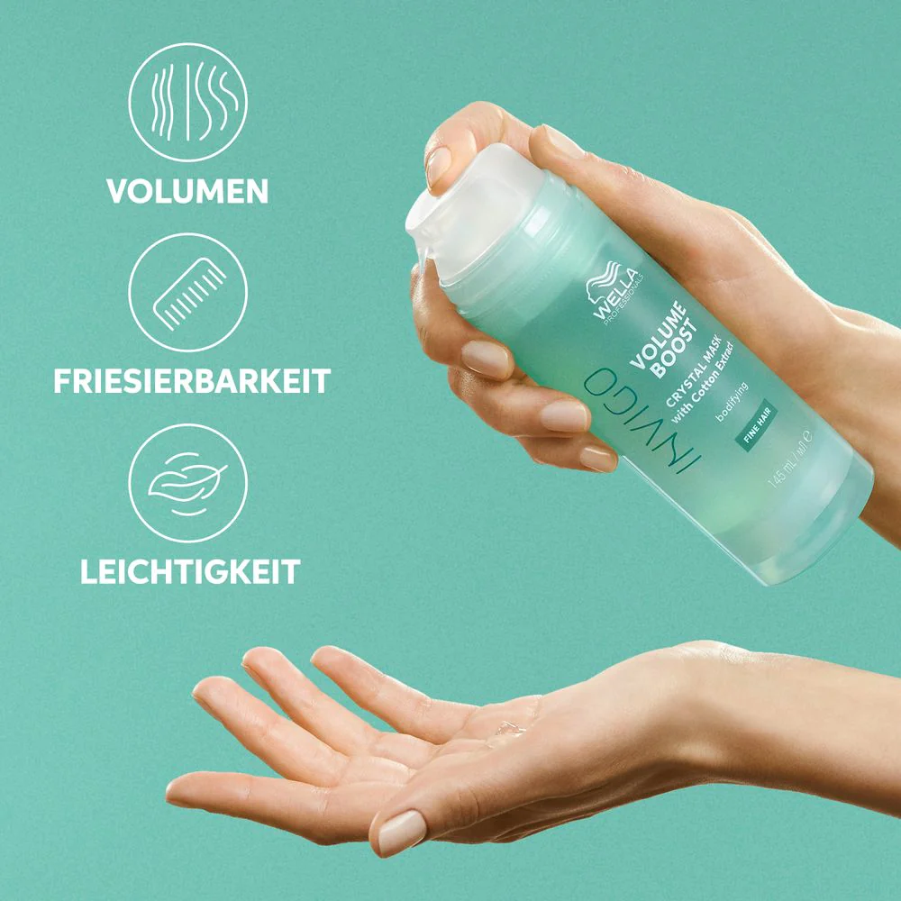 Wella Professionals Invigo Volume Boost Geschenkset Shampoo 300 ml + Crytsal Mask 145 ml + Leave-In 150 ml - Image 6