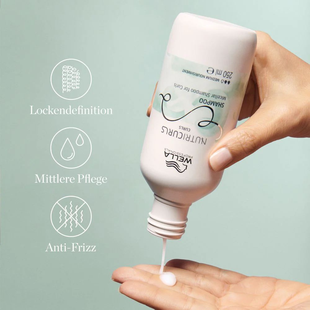 Wella Professionals Nutricurls Curls Geschenkset - Shampoo 250ml +  Conditioner 200 ml + Maske 150 ml  + Kosmetikbeutel gratis - Image 10
