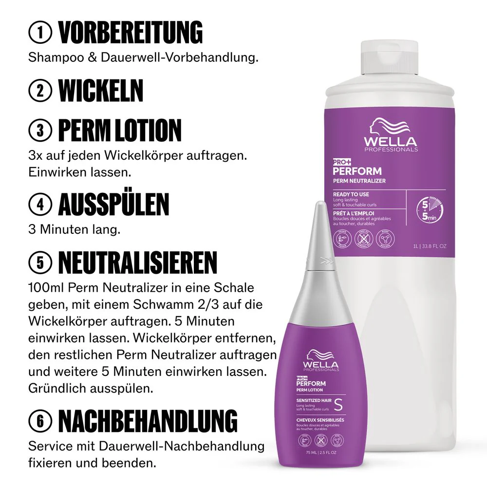 Wella Professionals Pro+ Perform Perm Lotion C 75 ml - für coloriertes Haar - Image 4