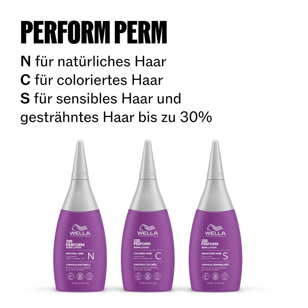 Wella Professionals Pro+ Perform Perm Lotion C 75 ml - für coloriertes Haar - Image 5